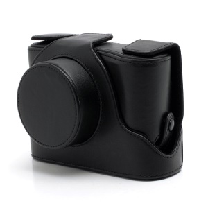 Leather Camera Case Bag for Fujifilm Fuji FinePix X100 - Black