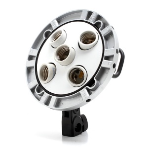 Godox Studio 5-in-1 Bulb Head Multi-Holder Tricolor Light Camera Photography Lighting TL-5