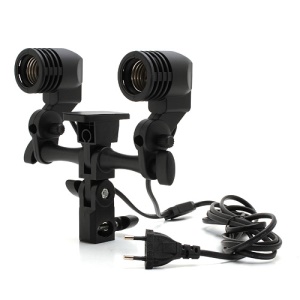 GODOX LH-02 E27 AC Slave Light Bulb Socket w/ Umbrella Holder Softbox Lightstand Mount