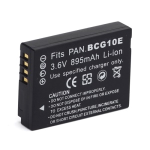 3.6V 895mAh BCG10E Replacement Camera Battery for Panasonic DMC-ZS3K DMC-ZR1