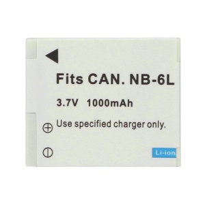 Replace Canon NB-6L Li-Ion Battery Pack 3.7V 1000mAh