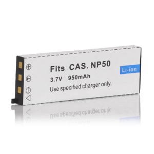 3.7V 950mAh NP-50 NP50 Rechargeable Battery for Casio Camera Exilim EX-V7 V8