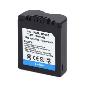 7.4V 710mAh CGA-S006E Battery Replacement for Panasonic FZ50 FZ35 FZ30 FZ28 FZ18 FZ8 FZ7