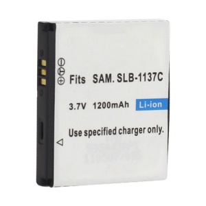 3.7V 1200mAh SLB-1137C Battery for Samsung Digimax i7 Camera