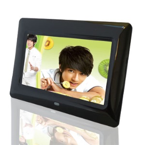 Black 7.0 inch LCD Digital Photo Frame w/ Remote Control
