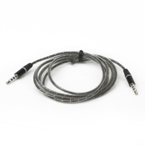 3.5mm Male to Male Stereo Audio Extension Cable, Length: 115cm - Black