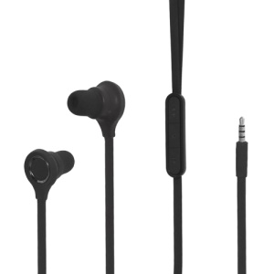 3.5MM Stereo Plug In-Ear Earphone Headphone Headset with Mic ControlTalk for HTC Samsung Series - Black
