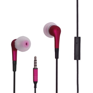In-Ear Luxe Earbud Headphones with Microphone for iPhone Samsung etc - Rose