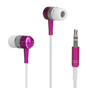 Metallic In-ear Headphones for iPod iPad MP3 CD etc - Silver / White / Rose
