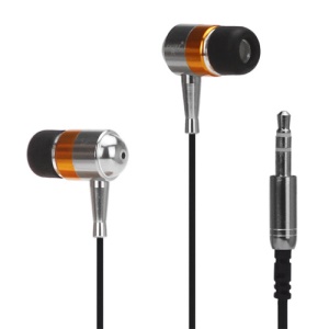 Metallic In-ear Earphones for iPod iPad MP3 CD etc - Silver / Black / Orange