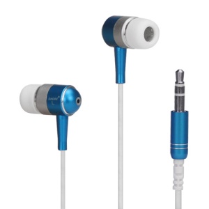 Metallic In-ear Headphones for iPod iPad MP3 CD etc - Silver / White / Blue