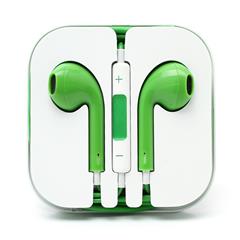 3.5mm Stereo Earphone Headset with Remote & Mic for iPhone 5 - Green