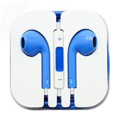 3.5mm Stereo Earphone Headset with Remote & Mic for iPhone 5 - Blue