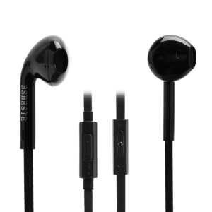 Moshidun 3.5mm Noodles Line In-Ear Earpods Earphones with Remote and Mic for iPhone iPod MP3 MP4 etc - Black
