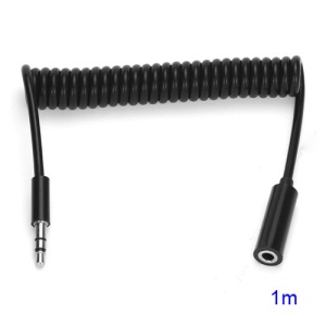 3.5mm Male to Female Coiled Audio Extension Cable