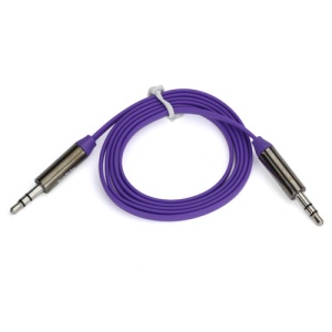 Belkin Flat Noodle 3.5mm Male to Male Stereo Audio Aux Cable Cord for PC MP3 MP4 - Purple