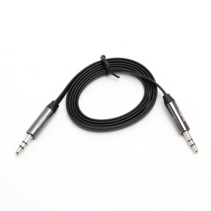 Belkin Flat Noodle 3.5mm Male to Male Stereo Audio Aux Cable Cord for PC MP3 MP4 - Black