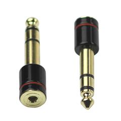 Premium 3.5mm 1/8" Female To 6.5mm 1/4" Male Jack Stereo Headphone Adapter