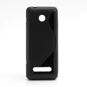 S-Curve Gel TPU Case Cover for Nokia 206 2060 - Black