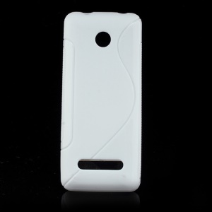 S-Curve Gel TPU Case Cover for Nokia 206 2060 - White