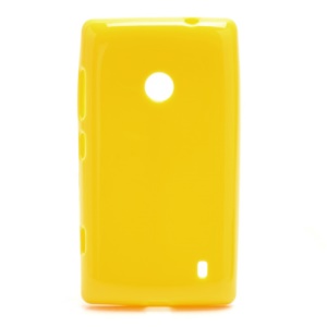 Candy Gel Jelly Gel TPU Case Shell for Nokia Lumia 520 - Yellow