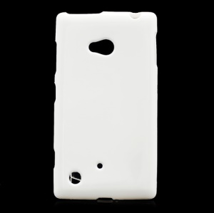 Candy Jelly Gel TPU Case Cover for Nokia Lumia 720 - White