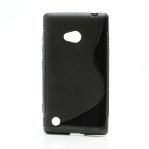 S Shaped Jelly Gel TPU Case Cover for Nokia Lumia 720