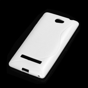 S-Curve TPU Gel Skin Cover Case for HTC Windows Phone 8S - White