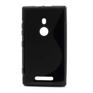S-Curve Gel TPU Case Cover for Nokia Lumia 925 - Black