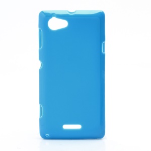 Flexible Gel TPU Case Cover for Sony Xperia L S36h C2105 C2104 - Blue