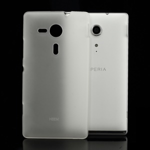 Double-side Matte Jelly TPU Case Cover for Sony Xperia SP C5303 C5302 C5306 M35h - White