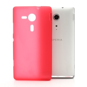 Double-side Matte Jelly TPU Case for Sony Xperia SP C5303 C5302 C5306 M35h - Red