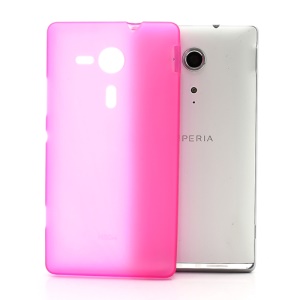 Double-side Matte Jelly TPU Case for Sony Xperia SP C5303 C5302 C5306 M35h - Rose