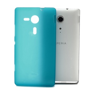 Double-side Matte Jelly TPU Case for Sony Xperia SP C5303 C5302 C5306 M35h - Baby Blue