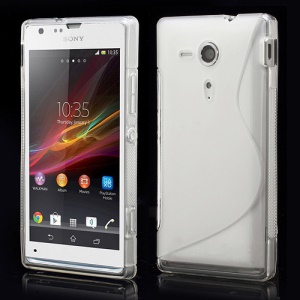 S Shape Jelly TPU Case for Sony Xperia SP M35h C5303 C5302