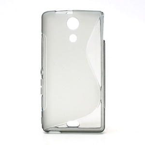 S-Curve TPU Jelly Cover Shell for Sony Xperia ZR M36h C5503 C5502 - Grey
