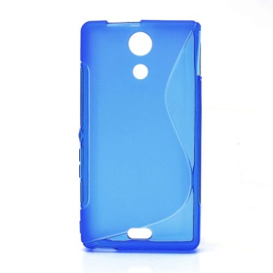 S-Curve TPU Jelly Cover for Sony Xperia ZR M36h C5503 C5502 - Blue
