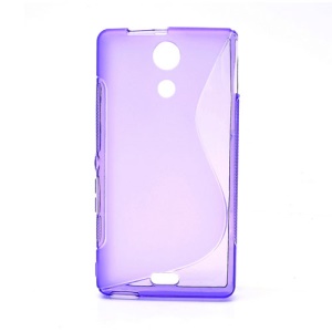 S-Curve TPU Jelly Cases for Sony Xperia ZR M36h C5503 C5502 - Purple