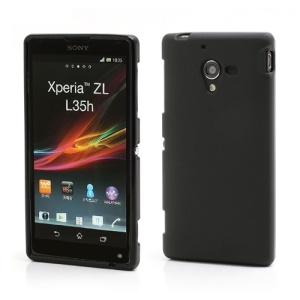 Frosted TPU Gel Case Cover for Sony Xperia ZL C6503 C6502 C6506 L35h - Black