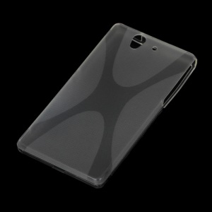 New Textured X Shape TPU Flex Gel Skin Case for Sony Xperia Z C6603 C6602 L36h HSPA+ LTE