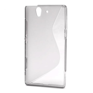 S Shape Flexible Gel TPU Phone Case for Sony Xperia Z C6603 Yuga