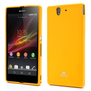 Mercury Glittery Powder TPU Case Cover for Sony Xperia Z C6603 C6602 L36h HSPA+ LTE - Yellow