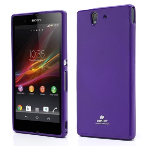 Mercury Glittery Powder TPU Case Cover for Sony Xperia Z C6603 C6602 L36h HSPA+ LTE - Purple