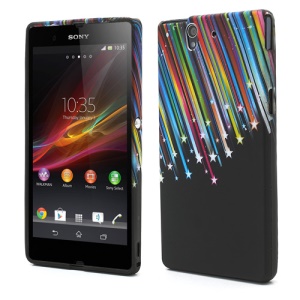 Meteor Shower Flexible TPU Jelly Cover Case for Sony Xperia Z L36h Yuga C6603