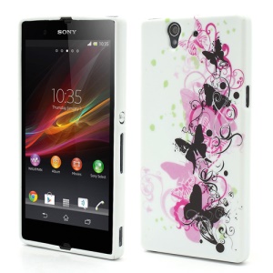 Elegant Butterflies Soft TPU Gel Case Cover for Sony Xperia Z L36h Yuga C6603