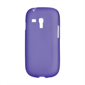 Frosted Matte TPU Gel Case for Samsung Galaxy S III / 3 Mini I8190 - Purple