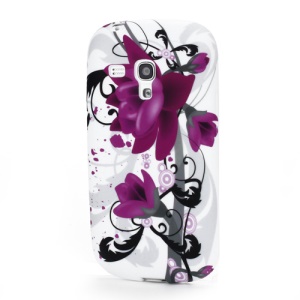 Samsung Galaxy S III / 3 Mini I8190 Elegant Lotus Flower Protective TPU Cover Skin
