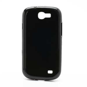 High Glossy TPU Jelly Gel Case Cover for Samsung Galaxy Express I8730 - Black