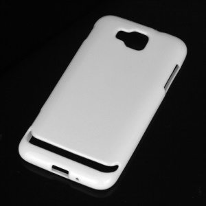 Glossy Jelly TPU Gel Back Case for Samsung Ativ S I8750 - White