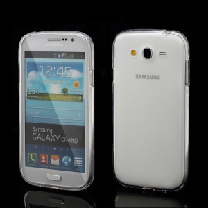 Frosted TPU Jelly Translucent Cover Case for Samsung Galaxy Grand I9080 / I9082 - Transparent